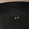 Mini CZ Heart Butterfly Pearl Ginkgo Stud Drop Earrings view 7