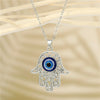 Silver Crystal Hamsa