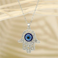 Assorted Evil Eye Hamsa and Flip Flop Pendant Necklaces view 7