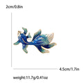 Enamel Flowing-tail Goldfish Brooch In 4 Color Variants view 7