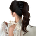 Satin Ruched Rhinestone Twist Hair Clips Five Colors view 5