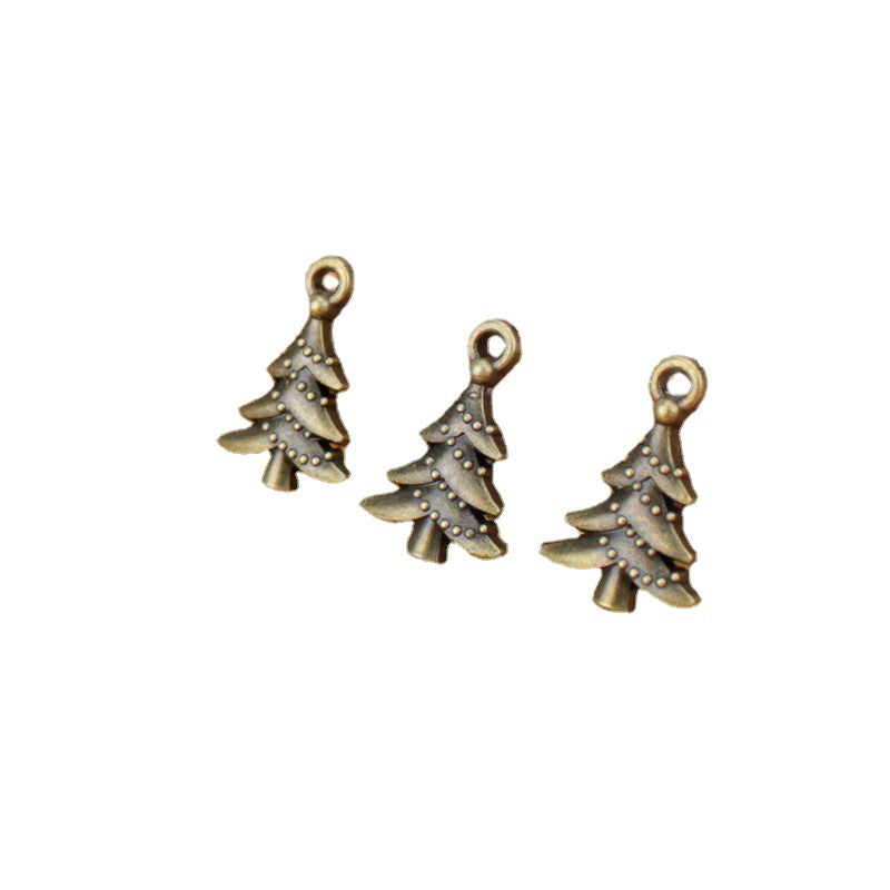 Alloy Christmas Tree Charm Pendant 21x14mm