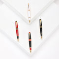 Miniature Fountain Pen Brooch in Detailed Metal and Crystal Design view 1