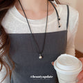 Silver Hollow Flower Pendant Black Cord Adjustable Necklace view 3