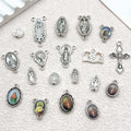 Antique Silver Cross Metal Charms with 17 Listed Options view 4