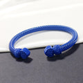Color-Coated Twisted Wire Open Cuff Bracelets in Seven Colors view 12