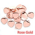 Heart Cabochon Pendant Trays in Eight Metallic Finishes view 11
