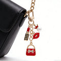 Fashion Accessory Charm Keychains Featuring Pink Lipstick Across 39 Pictured Variations view 3