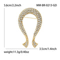 Crystal Ribbon Loop Brooch Decorative Lapel Pin For Jackets And Scarves view 5