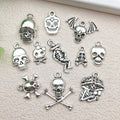 Metallic Halloween Theme and Skull Metal Charms with 17 Listed Options view 2