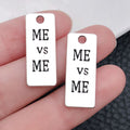 Zinc Alloy Antique Silver Dumbbell Weightlifting Charm Pendant for DIY Keychain Necklace Earrings