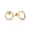 Gold Circle Studs
