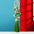 Jeweled Lion Dance Figure Tassel Keychains in Eight Colors plus Assorted Option view 4