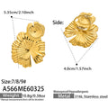 Textured Disc and Flower Statement Rings in Three Gold Tone Designs view 8