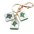Mahjong Tile Keychains in Four Motifs with Assorted and Bell Pendant Options view 5