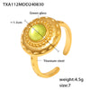 Gold Disc Ring