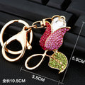Dewdrop Rose Keychains in Fuchsia and Purple with Unlisted Main Images view 6