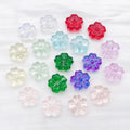 Transparent Glass Cherry Blossom Beads in Ten Color Finishes view 2