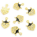 Crystal Crown and Heart Charm Collection for Jewelry Making view 8