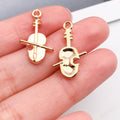 Yellow Guitar and Musical Instrument Metal Charms with 26 Listed Options view 9