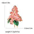 Hydrangea Cluster Brooch In 4 Styles With Enamel And Crystal Details view 8