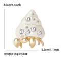 Crystal Hermit Crab Brooch In 2 Color Variants For Jackets and Scarves view 6