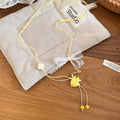 Colorful Fish Pendant Cord Necklaces With Flower Accents view 9