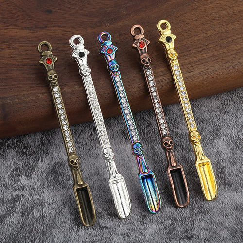 Portable Metal Spoon Keychain Pipe Tool in Assorted Finishes
