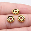Swirl Ring Metal Spacer Beads in Three Antique Finishes view 5