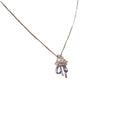 Pastel Enamel Butterfly Pendant Necklaces with Crystal Flowers view 5