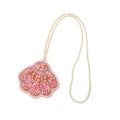Pink Seed Bead And Pearl Seashell Charm Pendant For Bags view 5