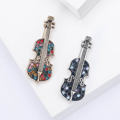 Violin Brooch shown from the front