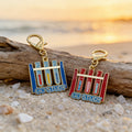 Go Study Test Tube Rack Enamel Charm Gold Clasp Two Colors view 4