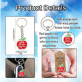 Red Apple Teach Love Inspire Soft Charm Keychain Ring view 4