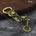 Motorcycle-Shaped Metal Bottle Opener in Four Finishes view 2