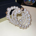 Multi Strand White Pearl Coil Bracelets Mixed Accents view 6