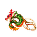 Enamel Coiled Chinese Dragon Keychains in Four Colors plus Assorted view 5