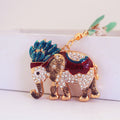 Rhinestone Elephant Keychain With Lobster Clasp, 6 Color Styles view 10