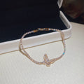 Zircon Butterfly Tennis Bracelet Seven Gold Silver Styles view 6