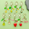 Strawberry, Cherry and Lemon Charm Keychains in 43 Pictured Variations for Bags and Keys view 4
