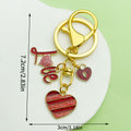 Heart Charm Keychains Featuring Red Balloon Across 35 Pictured Variations view 3