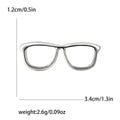 Polished Eyeglass Frame Brooch in Three Metal Tones view 6
