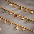 Bell Flower Marine and Heart Charm Bracelet Collection in Three Finishes view 4