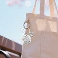 Soul Sister Best Friend Round Disc Heart Charm Keychain view 3