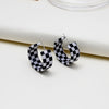 Black Checker Hoops