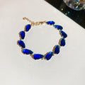 Oval Faceted Crystal Bracelets in Eight Bright Color Styles view 12
