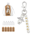 Beaded Angel Lobster Clasp Keychain With Danke Letter Beads view 1