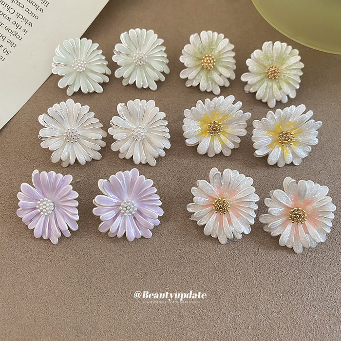 Daisy Stud Earrings in Six Soft Pastel Colorway Designs