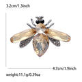 Silver Crystal Bee Insect Rhinestone Brooch Five Colors view 10