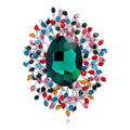 Flower Crystal Six Designs Metal Brooch Pin for Jackets and Lapels view 7